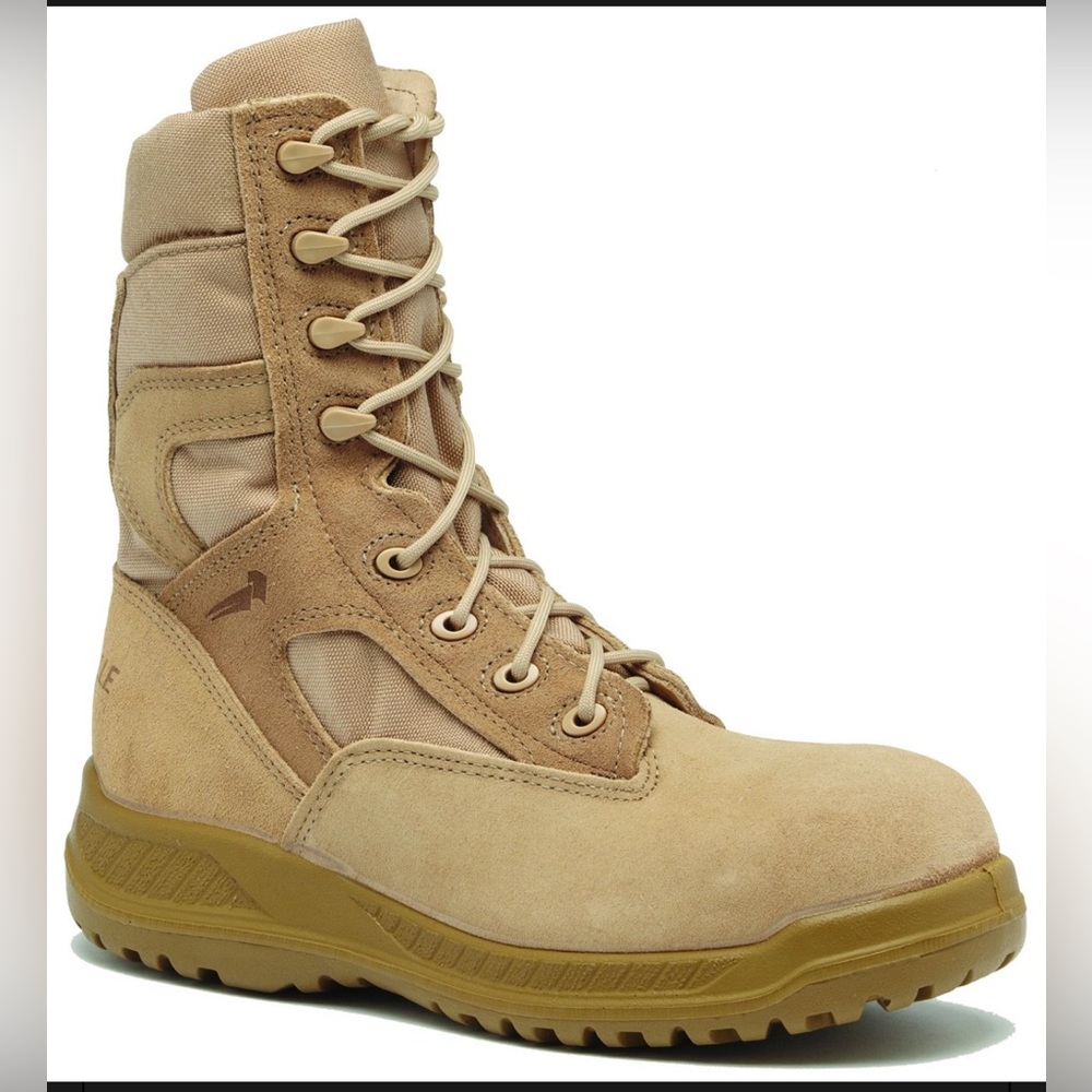 Belleville 310ST Sz 15 R Tactical Tan Steel Toe Combat Boots - New W Tags
